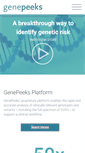 Mobile Screenshot of genepeeks.com